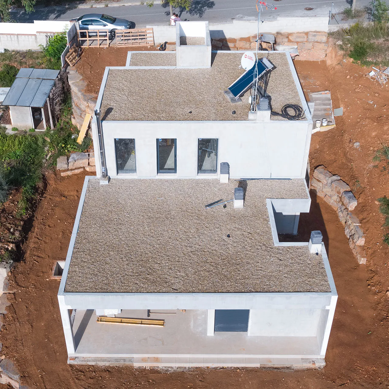 corbera corbera construcción vista aérea